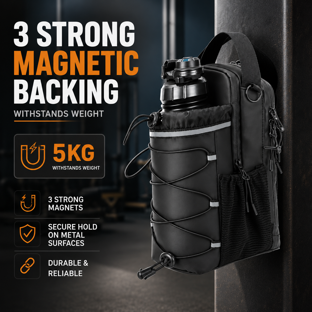 ActiveZone™ MagLock Gym Bag (Magnetic Gym Bag)